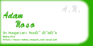 adam moso business card